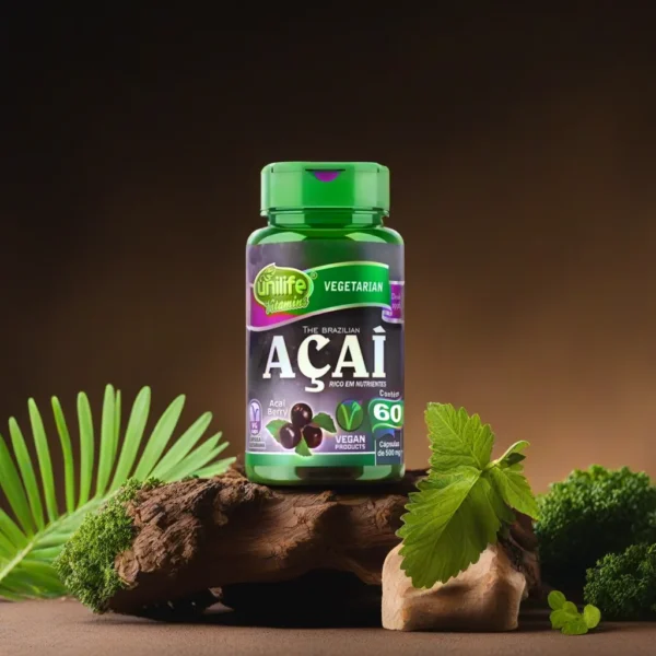 Açaí em cápsulas 500 mg | Unilife